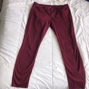 Burgundy pants!